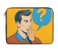 13 in Laptop Bag Wearing A Brown Sweater Printed Laptop Sleeve Shockproof Laptop Case Laptop Sleeve Case
