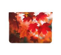 13 in Laptop Case Laptop Sleeve Shockproof Computer Sleeve Bag Autumn Fall Red Maple Leaves Computer Case Carrying Cover