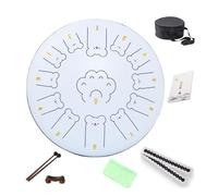 13 Inch 13 Tone Rain Drum the Sound Quality is Stable and Suitable for Music Enlightenment Steel Tongue Drum Small and Easy to Carry Chakra Drum(White)