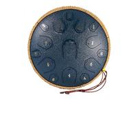 13-inch 15-tone Steel Tongue Drum, Portable Pan Drum, Percussion Instrument, D Key and G Key Optional, Suitable for Meditation and Yoga (navy G key)
