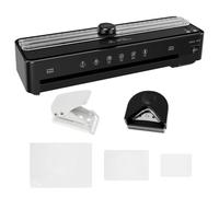 13 Inch A4 Laminator Machine Kit with 50 Laminating Sheet 1 Corner Rounder 1 Puncher, Multifunctional Thermal Lamination Machine for School, Office, Restaurant, Home