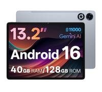 13 Inch Android 16 Tablet, 40GB+128GB+2TB Expand, 1600*2240 90Hz IPS Display, 11000mAh Battery+ 20W Fast Charging, Octa-Core Processor, Wi-Fi & BT5.0, 4G LTE, GPS, Large Screen Tablet with Case