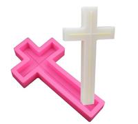 13 Inch Cross Candle Silicone Mold Super Large Cross Silicone Mold 3D Cross Candle Making Mold Large Resin Casting Mold for Candle Wax Chocolate Pendant Resin Craft