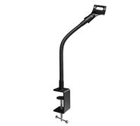 13-INCH Flexible Gooseneck Microphone Stand with Heavy Duty Desk Clamp for Podcast, Meetings, Lectures, Radio Broadcasting Studio, Live Broadcast Equipment, TV Stations
