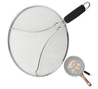 13 Inch Food-Grade Splatter Screen, Stainless Steel Grease Splatter Guard