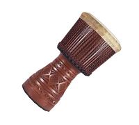 13-inch Hand-carved Mahogany African Drum Sheepskin Drum Head African Hand Drum Instrument African Drum for Beginners (Color : E)