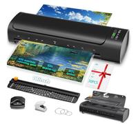 13 Inch Laminator Machine with 30 Laminating Sheets, A3 11-in-1 Hot & Cold Thermal Laminator for Teachers, 60S Fast Warm-Up, 450mm/min, Never-Jam Design Laminate Machine for Home, Office, School