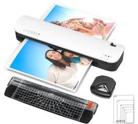 13 Inch Laminator Machine with Never Jam Technology, 40 Laminating Sheets, 4-in-1 A3 Thermal Laminator with Trimmer and Corner Rounder for Office, School, Business and Home Use