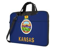 13 inch Laptop Bag with Unique Kansas State Flag Pattern Light and Easy To Carry for Business Trips Work and Study