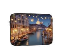 13 inch Laptop Case beautiful venice at night Laptop Sleeve Computer Bag Water Resistant Computer Case Carrying Cover Compatible for Men Women