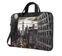 13 Inch Laptop Shoulder Bag For Men Women,Waterproof Briefcase Messenger Bag Love From New York Laptop Sleeve Bag W/Strap Handle