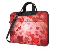 13 Inch Laptop Shoulder Bag For Men Women,Waterproof Briefcase Messenger Bag Love Heart Shape Laptop Sleeve Bag W/Strap Handle