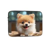 13 Inch Laptop Sleeve Bag Waterproof Shockproof Laptop Case Bag Cute Little Pomeranian Computer Skin Bags Lightweight Tablet Carrying Case