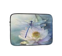 13 Inch Laptop Sleeve Bag Waterproof Shockproof Laptop Case Bag Dragonfly Lotus Computer Skin Bags Lightweight Tablet Carrying Case