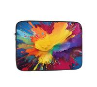 13 Inch Laptop Sleeve Bag Waterproof Shockproof Laptop Case Bags Lightweight Computer Skin Bag Colorful Paint Splatter Art in Many Tablet Carrying Case
