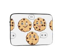 13 Inch Laptop Sleeve, Soft Protective Case With Chocolate Chip With Different Expressions Print,Slim Lightweight Bag Specially Compatible With 13 Inch Macbook, Fits Some Pc Notebook