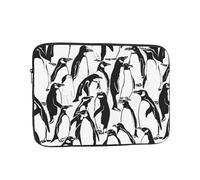13 Inch Laptop Sleeve, Soft Protective Case With Cute Baby Penguins Sketch Print,Slim Lightweight Bag Specially Compatible With 13 Inch Macbook, Fits Some Pc Notebook