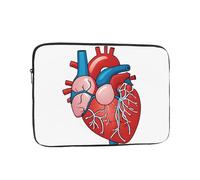 13 Inch Laptop Sleeve, Soft Protective Case With Human Anatomy Heart Chart Print,Slim Lightweight Bag Specially Compatible With 13 Inch Macbook, Fits Some Pc Notebook