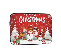 13 Inch Laptop Sleeve, Soft Protective Case With Merry Christmas Print,Slim Lightweight Bag Specially Compatible With 13 Inch Macbook, Fits Some Pc Notebook