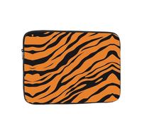 13 Inch Laptop Sleeve, Soft Protective Case With Orange Tiger Leopard Print,Slim Lightweight Bag Specially Compatible With 13 Inch Macbook, Fits Some Pc Notebook