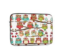 13 Inch Laptop Sleeve, Soft Protective Case With Owls On Tree Branches Print,Slim Lightweight Bag Specially Compatible With 13 Inch Macbook, Fits Some Pc Notebook