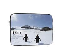 13 Inch Laptop Sleeve, Soft Protective Case With Penguins On The Iceberg Print,Slim Lightweight Bag Specially Compatible With 13 Inch Macbook, Fits Some Pc Notebook