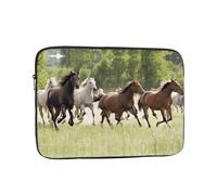 13 Inch Laptop Sleeve, Soft Protective Case With Various Kinds Of Horses Print,Slim Lightweight Bag Specially Compatible With 13 Inch Macbook, Fits Some Pc Notebook