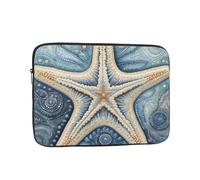 13 Inch Laptop Sleeve Water-resistant Laptop Case Compatible with 12-13" MacBook Chromebook, Dot Line Art Starfish