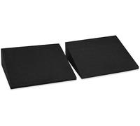 13 Inch Large Yoga Foam Wedge, Slant Board, Calf Stretcher, Improve Lower Leg Calves Wrist Strength, Stability, Incline Wedge, Knee Pad, Back Support, Foot-rest Cushion, Physical Therapy (One Pair)