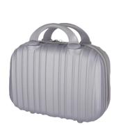 13 Inch Makeup Case, Portable Makeup Travel Case, Hard-Shell Cosmetic Case, Small Abs Carrying Suitcase With Anti-Slip Pads, Hand Luggage Bag Organizer With Elastic Band