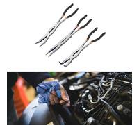 13 Inch Needle Nose Pliers with Bent and Straight Jaws for Auto and Appliance Repair (0°)