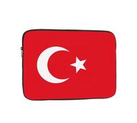 13 inch Portable Laptop Bag - Flag of Turkey Printing Shockproof Laptop Inner Pocket for Business, Travel, School, Office