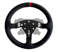 13 inch Round Suede Steering Wheel For Logitech G RS50 System or Pro SIM;Supper Original lightweight Real Carbon Fiber Suede Compatible with Logitech G RS On Xbox Series X/S PS4/PS5 PC Wheel Hub (13