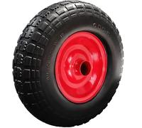 13" Inch Solid Puncture Proof Tyre 4.00-6 PU Foam Filled Wheel for Sack Truck Hand Cart Trolley 35mm 13x4 Metal Centre Wheelbarrow Wheel