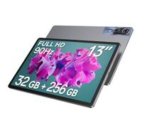 13 Inch Tablet, with Case, Android 15, 1200 * 1920 FHD large screen, Helio G99 Octa-Core Gaming Tablet, 32 (8+24) GB RAM, 256GB ROM, 4G LTE + 5G WiFi, 10000mAh, 18W PD Fast Charge, Widevine L1, GPS