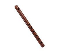 13" Indian Musical Instruments Hand Carved Wooden Flute with Rustic Finish