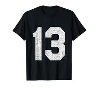 #13 Jersey Uniform Varsity Sports Number, 13th Birthday T-Shirt