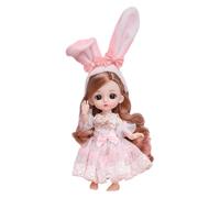 13 Joint Movable Anime Doll - 6.3in Beautiful Dress Up Toy, Princess Girl Doll Gift | Articulated Positive Fashion Doll Collection, Best Birthday Christmas Gift for Little Girls Kids