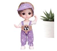 13 Joint Movable Doll - 6.3in PP Cloth PVC Girl Toy, Dress-up | Perfect for Kid Girls Gift, Anime Collectible, Creative Fashion, Display Ornament, Princess Pretend, Fun Entertainment