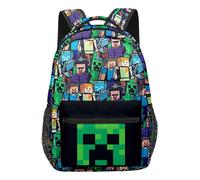 (13) Minecraft School Bag Double-sided Backpack Kids Gift