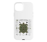 13 Moon Turtle Lunar Calendar Nature Design Shell Case for iPhone 15 Plus