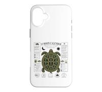 13 Moon Turtle Lunar Calendar Nature Design Shell Case for iPhone 16 Plus