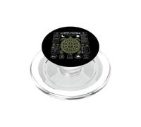 13 Moon Turtle Lunar Calendar Nature Design Shell PopSockets PopGrip for MagSafe