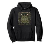 13 Moon Turtle Lunar Calendar Nature Design Shell Pullover Hoodie