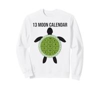 13 Moon Turtle Lunar Calendar Nature Design Shell Sweatshirt