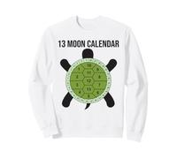 13 Moon Turtle Lunar Calendar Nature Design Shell Sweatshirt