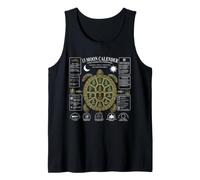 13 Moon Turtle Lunar Calendar Nature Design Shell Tank Top