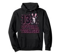 13 Official Teenager 13th Birthday Goth Bunny Anime Girl Pullover Hoodie