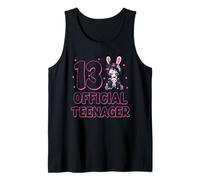 13 Official Teenager 13th Birthday Goth Bunny Anime Girl Tank Top