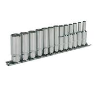 13 PACK - DEEP Socket Set - 1/4" Metric Square Drive - 6 Point WallDrive Torque Loops Multi One Size